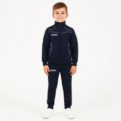 Komplet dresowy dla chłopca TEXAS JUNIOR JR. Białe spodnie sportowe dla chłopców Legea, bez wzorów, z dresówki, sportowe, na jogę i pilates. W wyprzedaży za 76.00 zł.