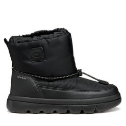 Śniegowce Geox. Czarne śniegowce dziewczęce Geox, bez zapięcia. Za 359.99 zł.