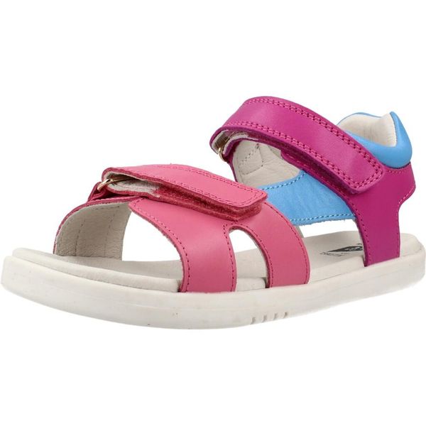 Sandały BOBUX BQ10687Q13HG Rose. Czerwone sandały damskie Bobux, bez wzorów, ze skóry, bez obcasa, bez zapięcia. Za 259.99 zł.