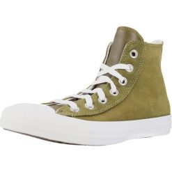 Buty CONVERSE CHUCK TAYLOR ALL STAR HI Zielony. Zielone trampki i tenisówki damskie Converse, bez wzorów, ze skóry, retro, bez zapięcia. Za 202.99 zł.