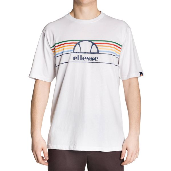 Koszulka męska Ellesse Lentamente. Żółte koszulki sportowe męskie Ellesse, m, bez wzorów, z bawełny, bez kołnierzyka, bez ramiączek. Za 159.99 zł.