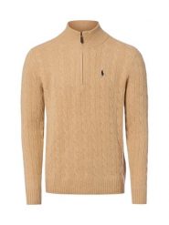 Polo Ralph Lauren Sweter z mieszanki wełny i kaszmiru Mężczyźni Kaszmir brązowy, L. Brązowe swetry przez głowę męskie Polo Ralph Lauren, l, bez wzorów, z kaszmiru, bez kołnierzyka. Za 1,199.95 zł.