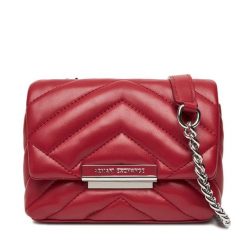 Torebka Armani Exchange. Czerwone torebki do ręki damskie Armani Exchange, bez wzorów, wizytowe, bez dodatków. Za 629.99 zł.