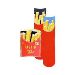 Skarpety Tastic Skarpetki unisex 2-pak Pommes Giftbox Red. Niebieskie skarpety damskie Erima, bez wzorów. Za 112.99 zł.