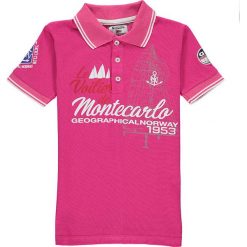 Koszulka polo w kolorze różowym. T-shirty dla chłopców Geographical Norway Kids & Ladies. W wyprzedaży za 78.95 zł.