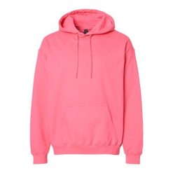 Bluza Z Kapturem Dla Dorosłych Unisex Softstyle Fleece Midweight. Czerwone bluzy męskie Gildan, l, bez wzorów, z kapturem. Za 78.99 zł.