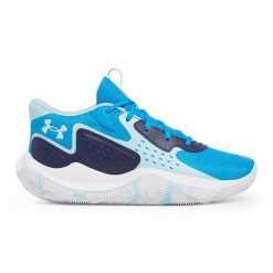Buty do koszykówki Under Armour Jet' 23. Niebieskie obuwie sportowe damskie Under Armour, bez wzorów, do koszykówki. Za 289.99 zł.