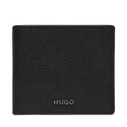 Portfel HUGO. Czarne portfele męskie Hugo, bez wzorów. Za 449.99 zł.