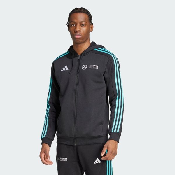 BLUZA Z KAPTUREM MERCEDES-AMG PETRONAS FORMULA ONE TEAM DNA FULL ZIP. Białe bluzy męskie Adidas, s, bez wzorów, z bawełny, z kapturem. Za 279.00 zł.
