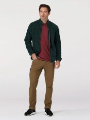 WRANGLER ADAMS FLEECE FULL ZIP MĘSKA BLUZA ROZPINANA POLARPINE WA6DHCG50 112324327. Zielone bluzy męskie Wrangler, m, bez wzorów, z materiału, bez kaptura, outdoorowe. Za 189.99 zł.