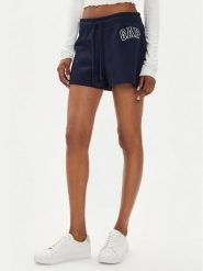 Gap Szorty sportowe 554857-00 Granatowy Regular Fit. Niebieskie szorty sportowe damskie GAP, s, bez wzorów, z bawełny, sportowe. Za 169.99 zł.
