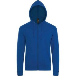 Bluza Z Kapturem Dla Dorosłych Unisex Stone. Niebieskie bluzy męskie SOL'S, m, bez wzorów, z kapturem. Za 122.99 zł.