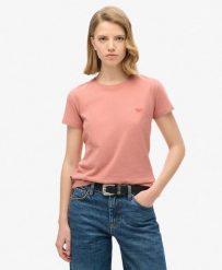 Koszulka dopasowana Essential Logo. Czerwone t-shirty damskie Superdry., bez wzorów, z bawełny, bez kołnierzyka. Za 148.95 zł.