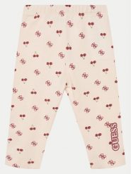 Guess Spodnie materiałowe K5GB00 J1314 Kolorowy Regular Fit. Spodnie materiałowe dla dziewczynek Guess, z aplikacjami, z bawełny. Za 69.99 zł.