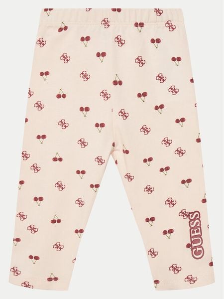 Guess Spodnie materiałowe K5GB00 J1314 Kolorowy Regular Fit. Spodnie materiałowe dla dziewczynek Guess, z aplikacjami, z bawełny. Za 59.99 zł.