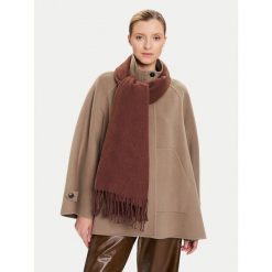 Szalik Guess. Brązowe szaliki i chusty damskie Guess, z aplikacjami. Za 239.99 zł.