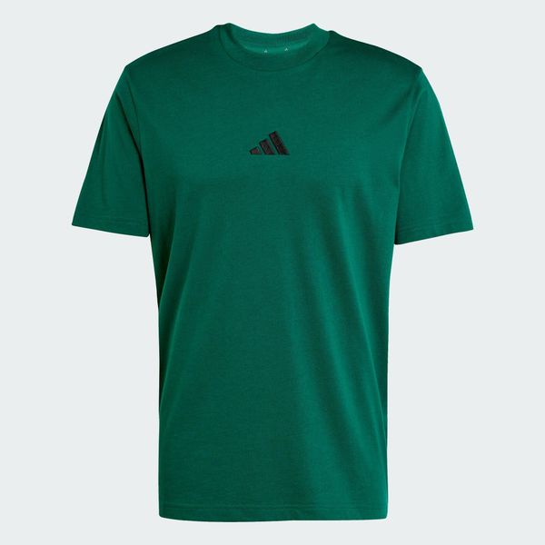 Koszulka Essentials Small Logo Single Jersey. Czarne koszulki sportowe męskie Adidas, m, bez wzorów, z bawełny, bez kołnierzyka, bez ramiączek, na fitness i siłownię. Za 87.20 zł.