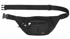 Męska Saszetka na Biodro (Nerka) - Pako Jeans - Czarna. Czarne saszetki męskie Pako Jeans, z jeansu, sportowe, małe. Za 39.00 zł.