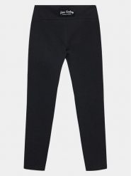 Guess Legginsy J3YB16 KABR0 Czarny Slim Fit. Czarne legginsy dla dziewczynek Guess, z aplikacjami, z bawełny. Za 189.99 zł.
