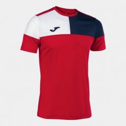 Jersey Joma Crew V. Białe koszulki sportowe męskie Joma, m, bez wzorów, z jersey, bez kołnierzyka, bez ramiączek, do piłki nożnej. Za 165.99 zł.