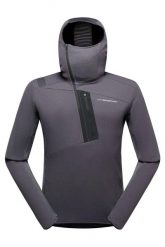 Bluza trekkingowa męska Big Wall Pullover Hoody. Szare bluzy męskie La Sportiva, l, bez wzorów, z dzianiny, bez kaptura. Za 713.95 zł.
