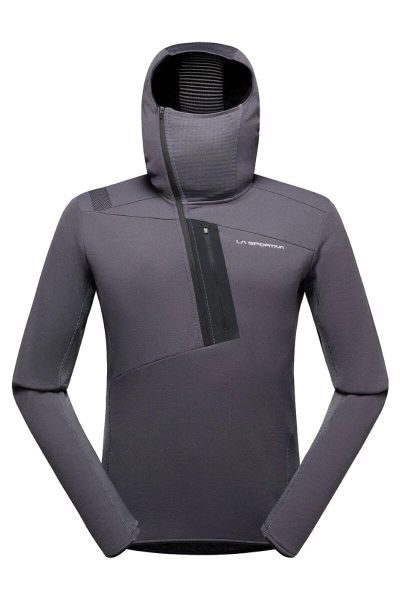 Bluza trekkingowa męska Big Wall Pullover Hoody. Szare bluzy męskie La Sportiva, l, bez wzorów, z dzianiny, bez kaptura. Za 713.95 zł.