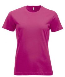 Clique New Classic-T Women – koszulka z ringspun cotton, współczesny krój. Czerwone t-shirty damskie CLIQUE, l, bez wzorów, z materiału, klasyczne, bez kołnierzyka. Za 104.55 zł.