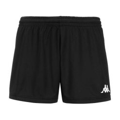 Spodenki damskie Kappa Borda. Czarne szorty sportowe damskie Kappa, xs, bez wzorów, z materiału, sportowe, na fitness i siłownię. Za 122.50 zł.