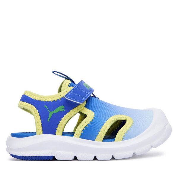 Sandały Puma. Niebieskie sandały chłopięce Puma, bez zapięcia. Za 114.99 zł.