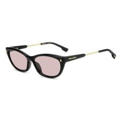 Okulary przeciwsłoneczne DSQUARED2 D2 0209/G/S 3H2 dla kobiet, rozmiar 57 mm. Czarne okulary przeciwsłoneczne damskie Dsquared. W wyprzedaży za 1,133.10 zł.