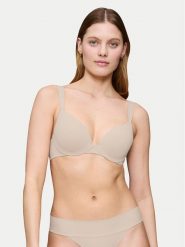 Triumph Biustonosz z fiszbiną Body Make Up Illusion 10217848 Beżowy. Brązowe biustonosze Triumph, bez wzorów, z syntetyku. Za 123.50 zł.