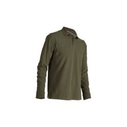 Koszulka polo do golfa męska. Brązowe bluzki z długim rękawem męskie INESIS, z długim rękawem. Za 59.99 zł.