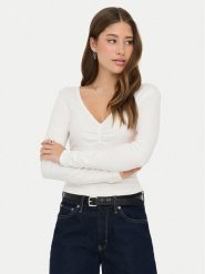 ONLY Bluzka Betty 15365756 Biały Standard Fit. Białe bluzki damskie Only, l, bez wzorów, z bawełny, bez kołnierzyka, bez ramiączek. Za 89.99 zł.