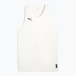 Koszulka piłkarska męska PUMA teamJAWS Starter Jersey. Białe koszulki sportowe męskie Puma, m, bez wzorów, z jersey, bez kołnierzyka, bez ramiączek, do piłki nożnej. Za 109.99 zł.