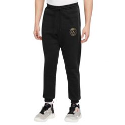 Męskie Spodnie Do Biegania Z Polaru Paris Saint Germain FC. Czarne spodnie sportowe męskie Nike, m, bez wzorów, z dresówki, do biegania. Za 438.99 zł.