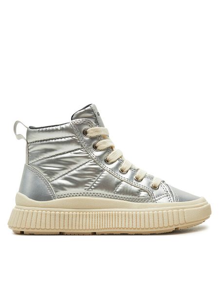 Geox Sneakersy J Laquinny Girl J46M3C 0LVNF C1007 M Srebrny. Szare buty sportowe dziewczęce Geox, bez wzorów, ze skóry, bez zapięcia. Za 149.99 zł.