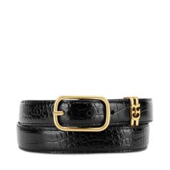 Pasek Damski GINO ROSSI. Czarne paski damskie Gino Rossi, bez wzorów. Za 129.99 zł.