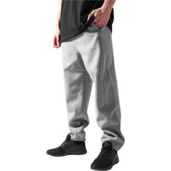 Spodnie Urban Classics basic. Szare spodnie materiałowe męskie Urban Classics, m, bez wzorów. Za 191.00 zł.