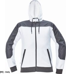 CERVA CREMORNE bluza - męska bluza z suwakiem, kaptur, 55% bawełna, 45% poliester - biały 4XL. Białe bluzy męskie CERVA, m, bez wzorów, z bawełny, bez kaptura. Za 161.47 zł.