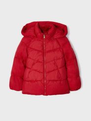 Mayoral Kurtka zimowa 415 Czerwony Regular Fit. Czerwone buty zimowe dziewczęce Mayoral, na zimę, bez wzorów, z syntetyku, bez kaptura. Za 159.99 zł.