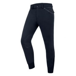 Spodnie jeździeckie mid grip ELT Mailo. Niebieskie spodnie sportowe męskie ELT, l, bez wzorów, z elastanu, do jazdy konnej. Za 374.50 zł.