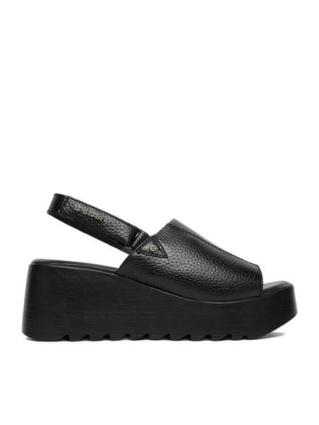 G-Star Raw Sandały CEO-WI16-14944-01 Czarny. Czarne sandały damskie G-Star Raw, bez wzorów, ze skóry, bez obcasa, na koturnie, bez zapięcia. Za 259.99 zł.