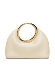 JACQUEMUS Torebka Mini ring handbag 241BA395 Écru. Torebki do ręki damskie JACQUEMUS, bez wzorów, ze skóry, wizytowe, bez dodatków. Za 3,099.00 zł.