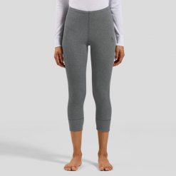 Legginsy damskie Odlo BL BOTTOM 3/4 ACTIVE WARM ECO. Szare legginsy damskie Odlo, s, bez wzorów, z materiału. Za 249.99 zł.