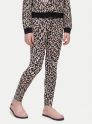 Guess Legginsy J6YB10 0K3931 Beżowy ciemny Slim Fit. Brązowe legginsy dla dziewczynek Guess, z aplikacjami, z syntetyku. Za 194.99 zł.