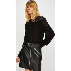 Morgan - Bluzka. Szare bluzki damskie Morgan, z koronki, casualowe, z okrągłym kołnierzem. W wyprzedaży za 219.90 zł.