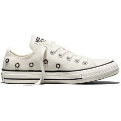 Buty sportowe Converse Chuck Taylor All Star. Białe obuwie sportowe damskie Converse, bez wzorów, retro, bez zapięcia. Za 590.00 zł.