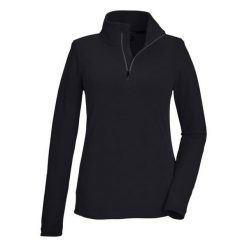 Damski polar Killtec KSW 62. Czarne bluzy sportowe damskie KILLTEC, bez wzorów, z polaru, bez kaptura, narciarskie. Za 191.00 zł.