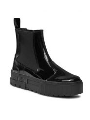 Puma Sztyblety Mayze Chelsea Jelly Wns 393626 02 Czarny. Czarne botki damskie Puma, ze skóry, bez obcasa, na płaskiej podeszwie, bez zapięcia. Za 519.99 zł.