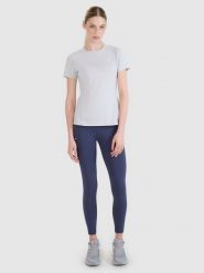 4F Legginsy do biegania szybkoschnące damskie - szare XS. Szare legginsy damskie 4f, s, bez wzorów, z dzianiny, z podwyższonym stanem, krótkie, do biegania. W wyprzedaży za 129.99 zł.